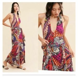 Maeve halter maxi by Anthropologie